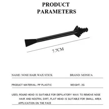 10 шт. палочек для воска для носа, аппликаторы для воска для безболезненного удаления волос в носу, инструменты для удаления воска, аксессуары, безопасная формула пчелиного воска чёрный