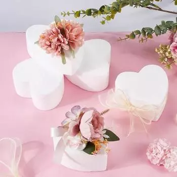 10 шт. пенопластовых сердечек 4 дюйма в форме сердца белая модель ремесло сердце модель торта моделирование украшение для украшения торта свадьба день святого валентина 10pcs