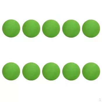10 шт. пенящиеся мячи для гольфа для тренировок в помещении, тренировочное поле для гольфа, домашнее использование - зеленый, 42 мм