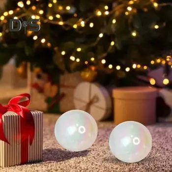 10 шт. переливающихся рождественских шаров, небьющиеся шары, подвесные украшения, многоразовые елочные украшения для поделок, дня рождения, свадьбы, декора S