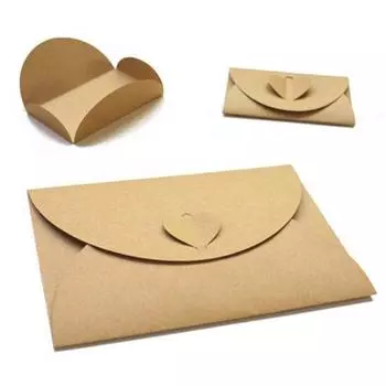10 шт. переработанная крафт-бумага «сделай сам», конверты с буквами, скрапбукинг, поздравительная открытка, подарок