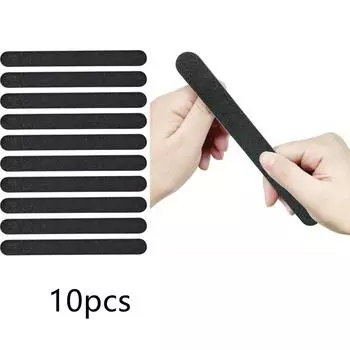 10 шт. Пилочка для натуральных ногтей, гранулированная пилочка для ногтей, гладкая форма буфера для ногтей, профессиональная пилочка для ногтей, набор черных буферных пилочек для ногтей 10 pcs чёрный