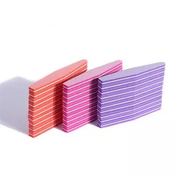 10 шт., пилочка для ногтей, губка-буфер, двухсторонняя полировка, полировка, инструменты для дизайна ногтей фиолетовый