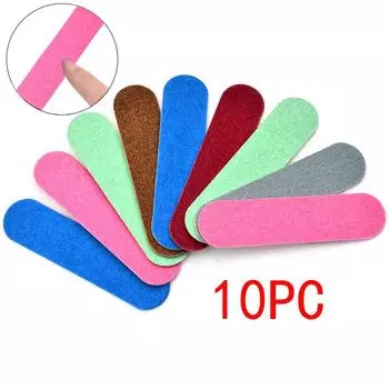 10 шт. пилочка для ногтей профессиональная наждачная бумага пилка буферный блок маникюрный лак пилка для ногтей инструменты аксессуар 10PC