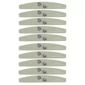 10 шт. пилочка для ногтей профессиональная портативная моющаяся многоразовая двухсторонняя пилка для ногтей маникюрный инструмент