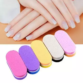 10 шт., пилочки для ногтей ярких цветов, компактные размеры, экономичные, с гладкими краями, универсальные, портативные, с отделкой ногтей C