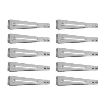 10 шт. пинцетов из нержавеющей стали для удаления волос с помощью плоских кончиков, щипцов для удаления волос с помощью чеснока