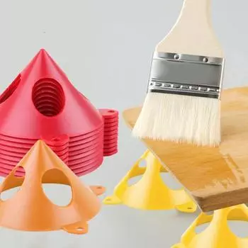 10 шт. пирамидальные стойки для маляров, треугольные стойки для малярных работ, грузоподъемность 220 фунтов, компактная конструкция, переносные стойки для малярных работ, аксессуары жёлтый