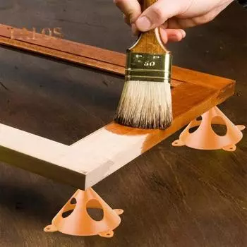 10 шт. пирамидальные стойки для маляров, треугольные стойки для малярных работ, грузоподъемность 220 фунтов, компактная конструкция, переносные стойки для малярных работ, аксессуары красный