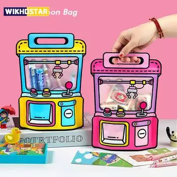 10 шт. пищевые мультяшные куклы в форме сладостей печенья закуски герметичные карманы свадьба детский день рождения подарочный мешочек 18*25CM розовый