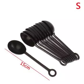 10 шт. пластиковая длинная ручка мерная ложка для сухого молока совок для молочного порошка совок для выпечки кофе с молоком чай мерный инструмент для выпечки S