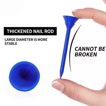 10 шт. пластиковая футболка для гольфа с дизайном, сохраняющая стабильность, сильная прочность, нерушимая, профессиональная, уменьшает трение, сервировочные штифты, 83 мм, практические тренировки зелёный