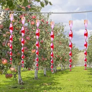 10 шт. Пластиковая светоотражающая палка для отпугивания птиц, безопасная подвесная ветряная мельница, удобная для украшения сада фиолетовый