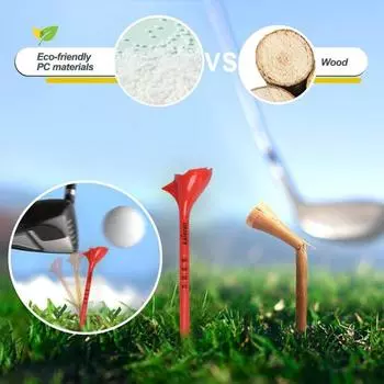 10 шт. пластиковые футболки для гольфа с наклонной вставкой 10 градусов, красочные футболки, уменьшающие трение и увеличивающие расстояние, 83 мм, сервировочные штифты, профессиональная практика разноцветный