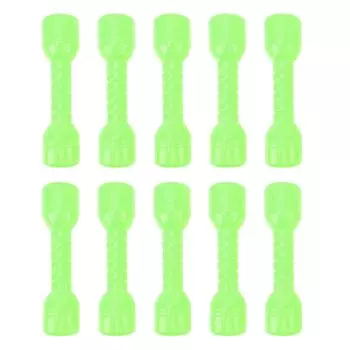 10 шт. пластиковые гантели для детей, упражнения для рук, фитнес-спорт, игрушка, маленькие гантели для утренней зарядки зелёный