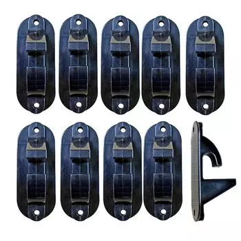 10 шт. Пластиковые крючки для шин, дисков, ступиц, для хранения в мастерской, гараже, настенные крепления, черные