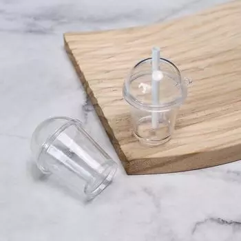 10 шт. Пластиковые мини-чашки для кофе, прозрачные чашки для мусса, чашки для мороженого, украшения, подвески, блюдо Holes чистый