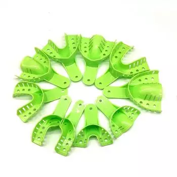 10 шт., пластиковые слепочные лотки для зубных протезов, отбеливание зубов, центральный держатель для зубов, прочный для инструментов для зубов 10 pcs(5 pairs) Large