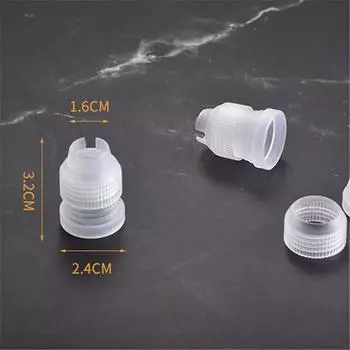 10 шт. Пластиковые стандартные муфты, трубные наконечники, муфты, русские насадки, конвертеры, инструменты для украшения торта, насадки для глазури белый