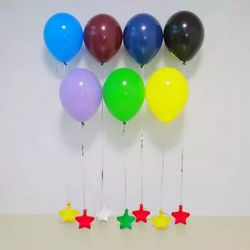 10 шт. Пластиковые весы для воздушных шаров, цветные звездные блоки, весы для воздушных шаров из алюминия