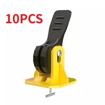 10 шт. Пластиковые выравниватели плитки Клинья для выравнивания Плиточные распорки для пола Настенная плитка Распорка Система выравнивания плитки жёлтый