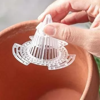 10 шт. Пластиковый фильтр для цветочного горшка, коническая почвенная прокладка, прочные аксессуары для цветочных горшков, цветочное растение L