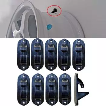 10 шт., пластиковый крючок для крепления обода колеса, ступицы, настенный держатель для автомобильных шин, максимальный подвесной держатель для автомобильных шин на 22 дюйма, черный держатель для автомобильных шин