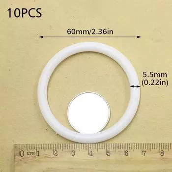 10 шт. Пластиковый ловец снов для самодельных пластиковых колец, подвесных колец, обручей для макраме, настенных поделок, поделок своими руками 60/85/100/110/130 мм 60mm
