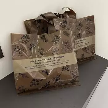 10 шт. Пластиковый пакет, сумка для магазина одежды, сумки для покупок, подарочная сумка, сумка для хранения, упаковочная сумка, элегантная, 28x28 см, 32x32 см 32x32x10cm