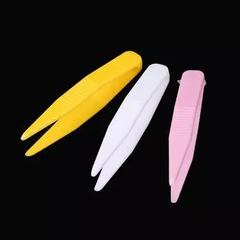 10 шт. пластиковый пинцет детские игрушки зажим зажим щипцы инструменты DIY изготовление ювелирных изделий белый