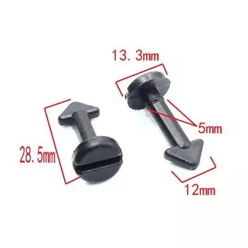 10 шт. пластиковый винт для крепления накладки на двигатель автомобиля для Citroen Picasso Peugeot 307, заклепочный зажим CHINA