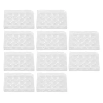 10 шт. пластина для культивирования однородной толщины, высокопрозрачная пластина для культивирования тканей с крышкой для