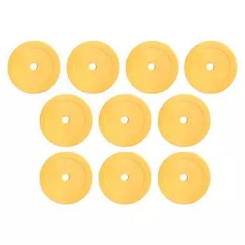 10 шт. плоские конусы нескользящие тренировочные маркеры для бокса бейсбола футбола зелёный