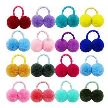 10 шт. плюшевые банты для ухода за домашними животными, двойные плюшевые шарики, веревки для собачьей шерсти, банты для собачьей шерсти, шарики для вечеринки по случаю дня рождения 10pcs