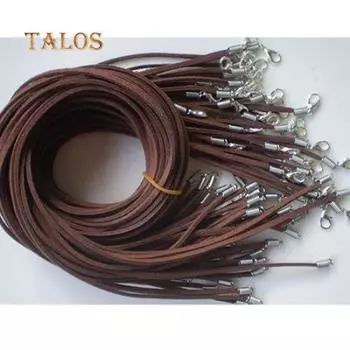 10 шт. плюшевые шнурки из искусственной кожи с застежками-лобстерами, шнуры в сдержанном стиле, аксессуары для ожерелья