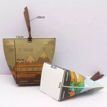 10 шт. Подарочные коробки для школьного сезона/коробки для упаковки ювелирных изделий, свадебные коробки для конфет 10box20CM ribbon