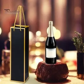 10 шт. подарочных пакетов для вина, многоразовые пакеты для спиртных напитков, усиленное дно, дизайн, свадебные вечеринки, юбилей, шампанское, винные пакеты с ручками Sets