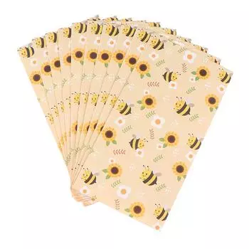 10 шт. подарочных пакетов Honey Bee, тематическая вечеринка Bumble Bee, конфеты, сувениры для детей, украшения для дня рождения Honey Bee, принадлежности для детского душа