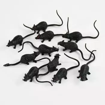 10 шт. поддельная модель мыши мини крыса дети трюк новинка игрушки Хэллоуин вечеринка украшение дома дом с привидениями страшный реквизит шутка розыгрыш