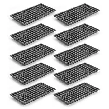 10 шт. поддон для рассадного горшка для рассады, утолщенные семена, стартовый поддон для проращивания семян, круглый поддон для рассады с дренажными отверстиями для 1mm