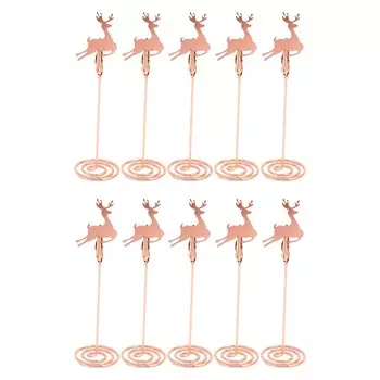 10 шт. Подставка для карточного стола, держатель, устойчивая металлическая подставка для номера стола, подставка для фото, свадебной вечеринки