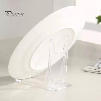 10 шт., подставки из АБС-пластика для тарелок, фотографий, сувениров, универсальные прозрачные подставки, аксессуары для дома прозрачный