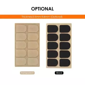 10 шт., подушечки для мундштука кларнета, нашивки для мундштука, подушечки для мундштука кларнета, подушечки для 0.5mm прозрачный