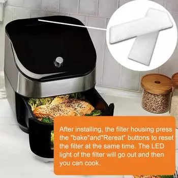 10 шт. подушка для воздушного фильтра, устойчивая к разрыву, стирает запах, легко устанавливается, отличные запасные части для фритюрницы, губка