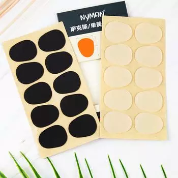 10 шт. подушки для мундштука саксофона, накладки на мундштук саксофона, подушечки для мундштука альт-саксофона, подушечки для альта/тенора 0.8mm прозрачный