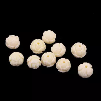 10 шт., подвеска из бисера с цветком лотоса, подвески, бусины-разделители, набор для рукоделия «сделай сам», для