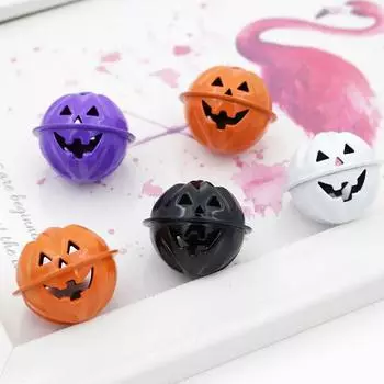 10 шт. Подвеска в виде колокольчика для малыша, подарочная подвеска в виде тыквы, забавное украшение на Хэллоуин, железные украшения для вечеринки оранжевый