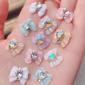 10 шт. подвески для дизайна ногтей изысканные долговечные наконечники аксессуары нежные украшения своими руками маникюрные принадлежности B