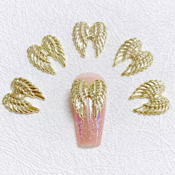 10 шт., подвески для дизайна ногтей с крыльями ангела, аксессуары для дизайна ногтей с крыльями ангела, ювелирные изделия для дизайна ногтей для девочек, товары для дизайна ногтей, сделай сам, поделки, украшения