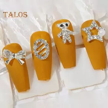 10 шт., подвески для ногтей, сверкающие декоративные легкие привлекательные легкие роскошные модные подвески для ногтей, аксессуары для маникюра, поставки для маникюрного салона